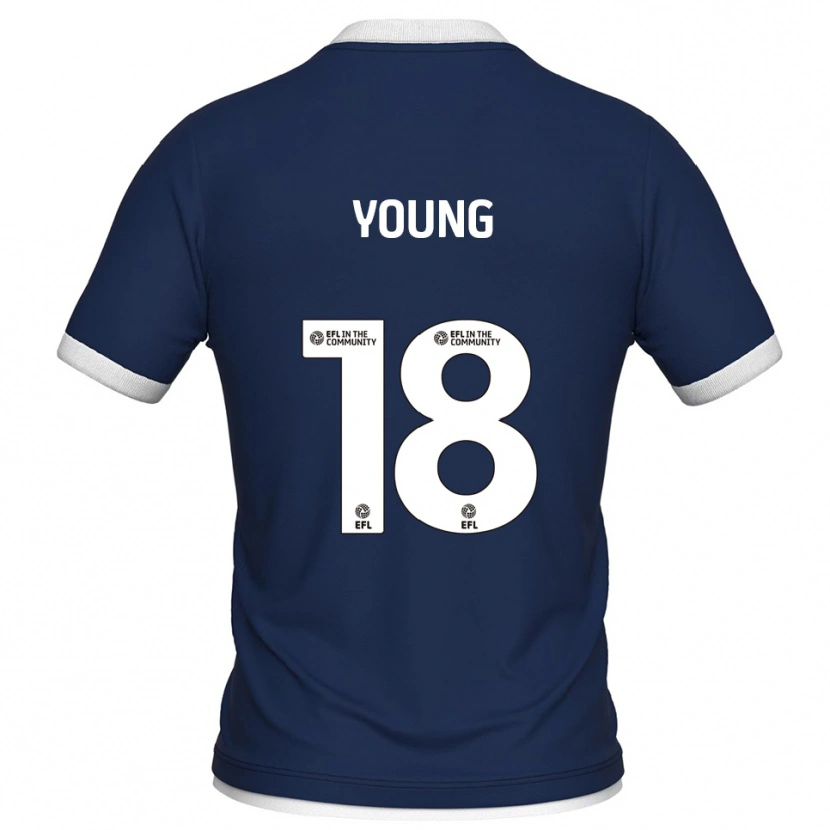 Danxen Kid Michelle Young #18 Navy White Home Jersey 2025/26 T-Shirt
