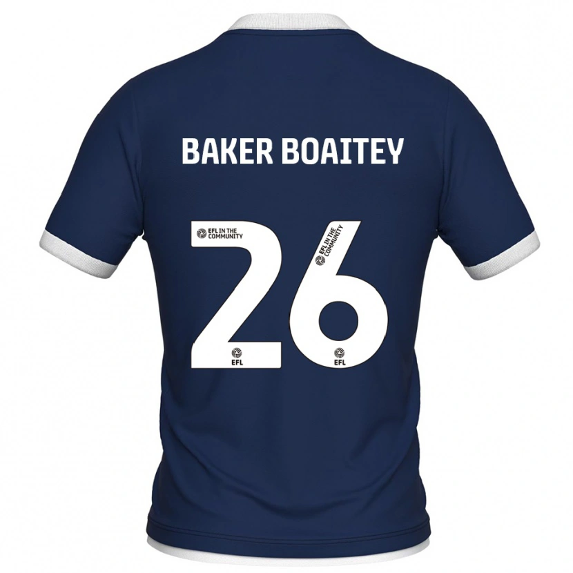 Danxen Kid Benicio Baker #26 Navy White Home Jersey 2025/26 T-Shirt