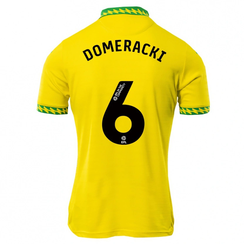 Danxen Kid Alan Domeracki #6 White Green Home Jersey 2025/26 T-Shirt