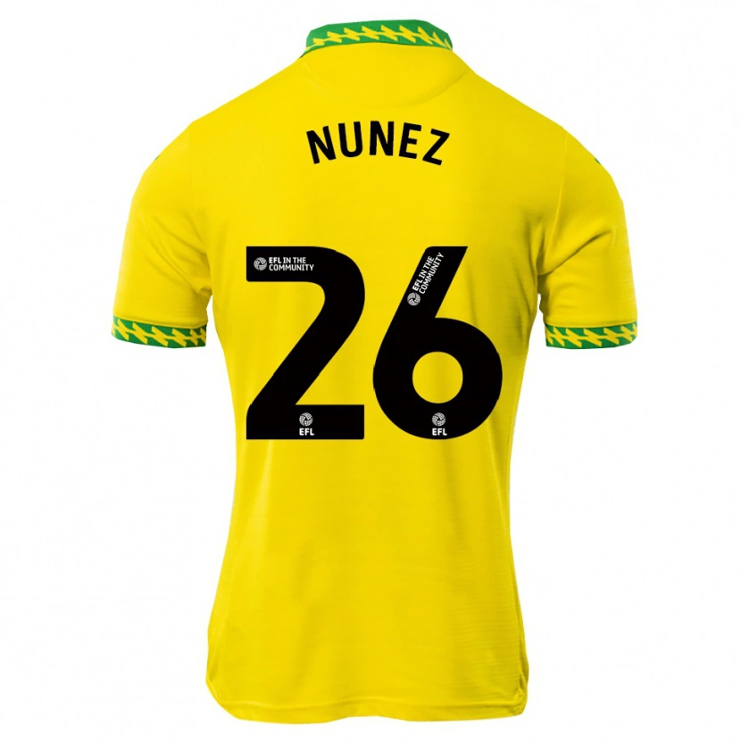 Danxen Kid Marcelino Núñez #26 White Green Home Jersey 2025/26 T-Shirt