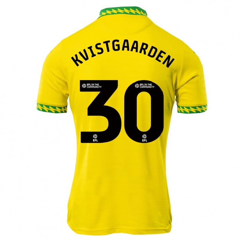 Danxen Kid Mathias Kvistgaarden #30 White Green Home Jersey 2025/26 T-Shirt