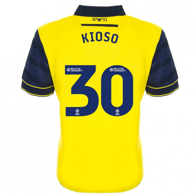 Danxen Kid Peter Kioso #30 Yellow Navy Home Jersey 2025/26 T-Shirt