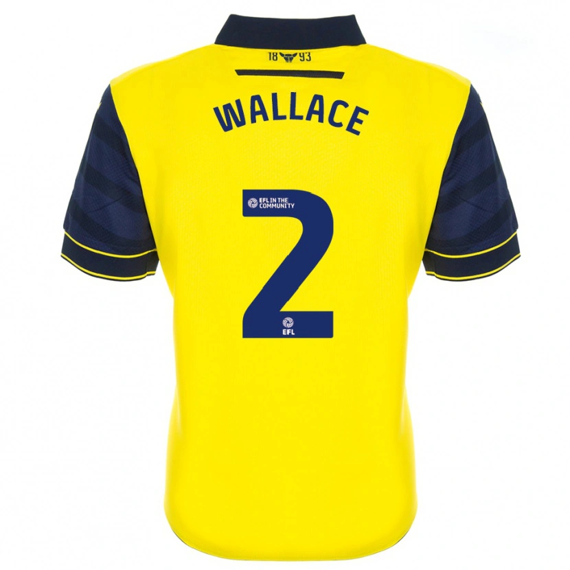 Danxen Kid Emily Wallace #2 Yellow Navy Home Jersey 2025/26 T-Shirt