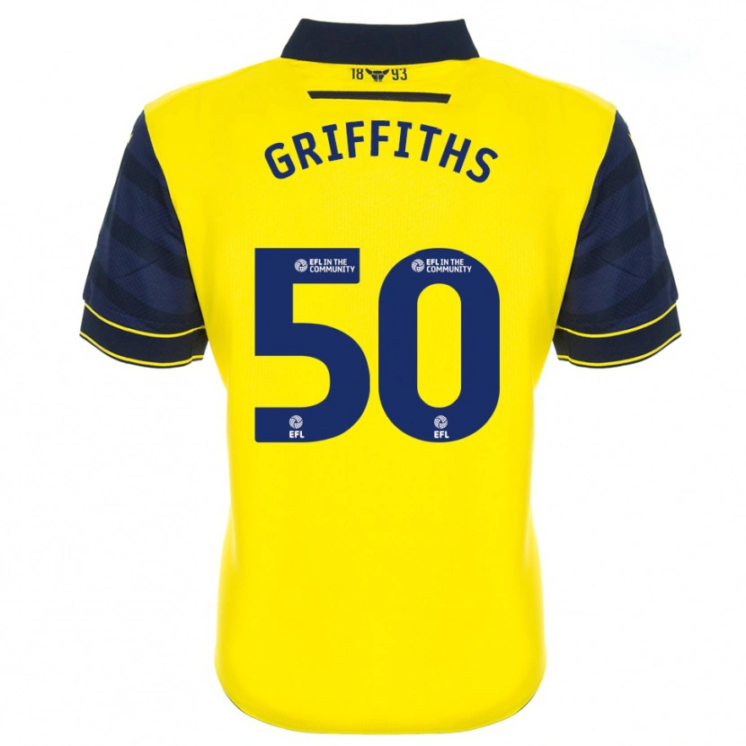Danxen Kid Louis Griffiths #50 Yellow Navy Home Jersey 2025/26 T-Shirt
