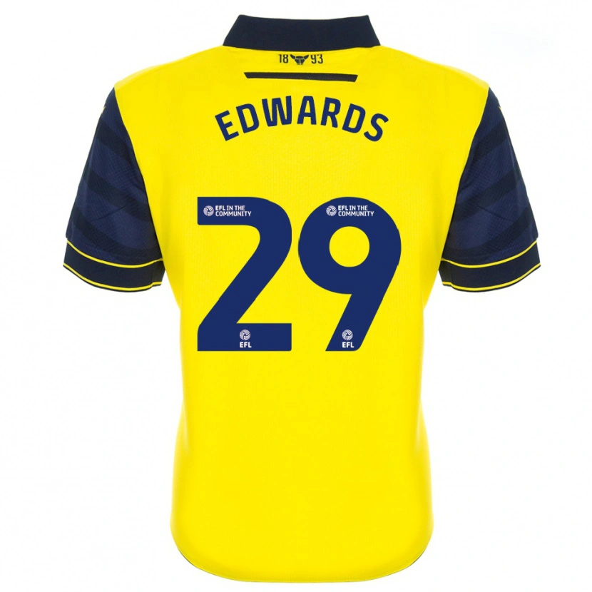 Danxen Kid Kyle Edwards #29 Yellow Navy Home Jersey 2025/26 T-Shirt