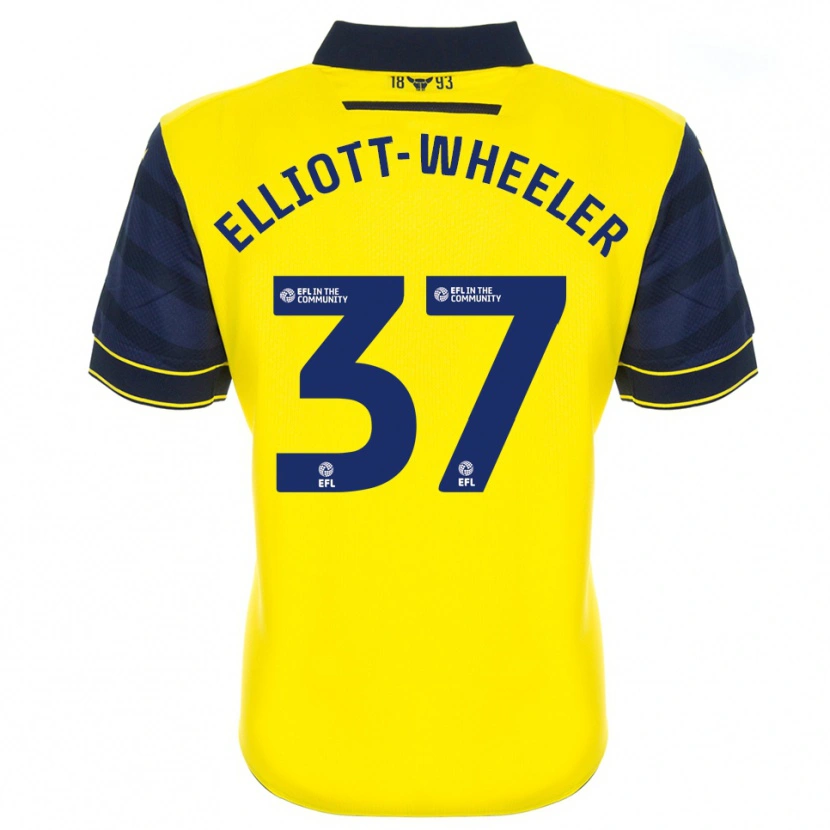 Danxen Kid Aidan Elliott-Wheeler #37 Yellow Navy Home Jersey 2025/26 T-Shirt