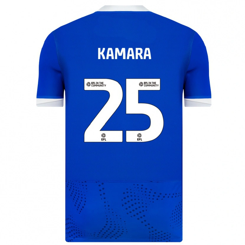 Danxen Kid Abdoulaye Kamara #25 Blue White Home Jersey 2025/26 T-Shirt