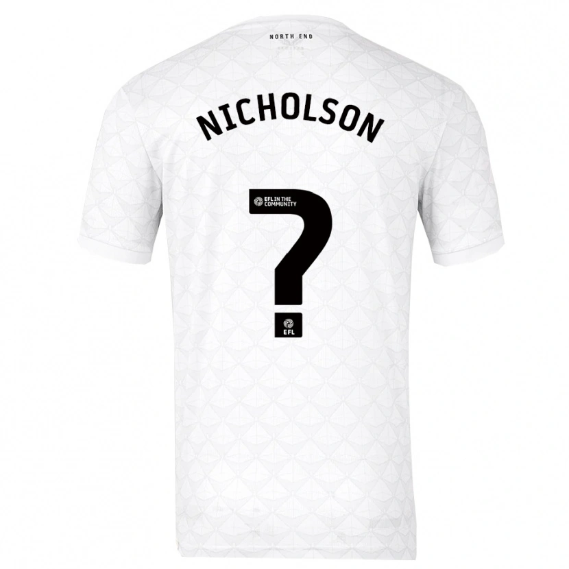 Danxen Kid Joseph Nicholson #0 White Red Home Jersey 2025/26 T-Shirt
