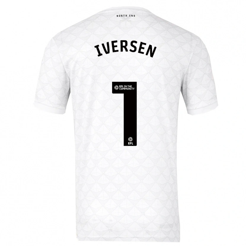 Danxen Kid Daniel Iversen #1 White Red Home Jersey 2025/26 T-Shirt