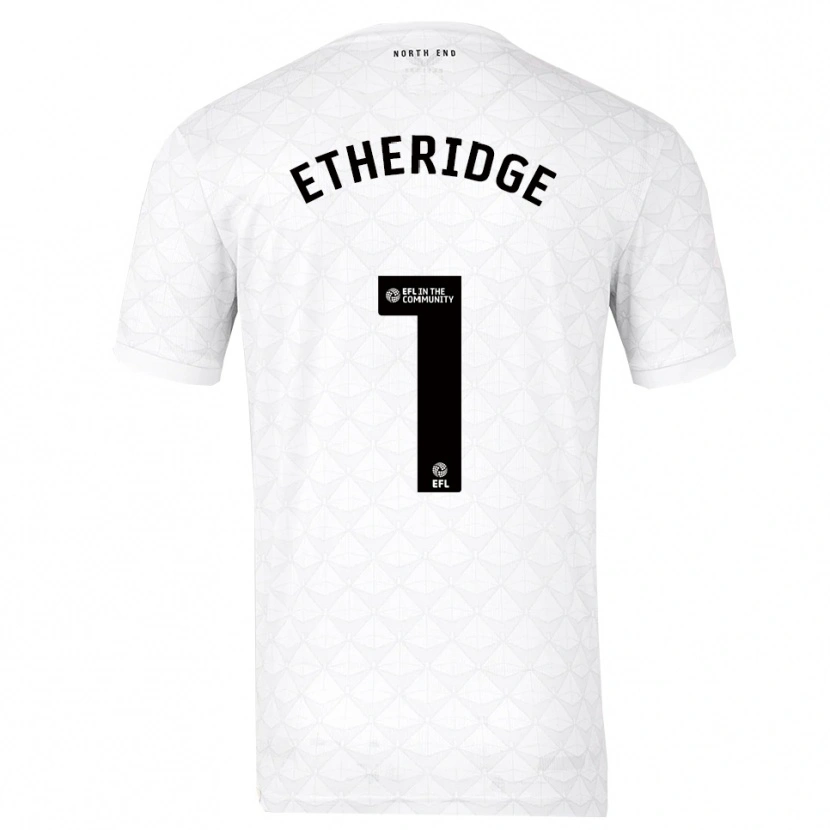Danxen Kid Ellie Etheridge #1 White Red Home Jersey 2025/26 T-Shirt