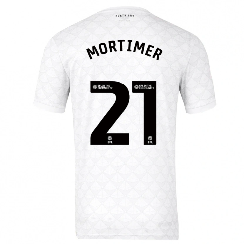 Danxen Kid Jodie Mortimer #21 White Red Home Jersey 2025/26 T-Shirt