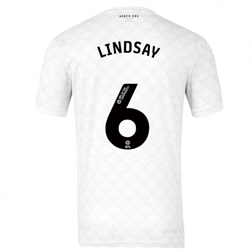 Danxen Kid Liam Lindsay #6 White Red Home Jersey 2025/26 T-Shirt