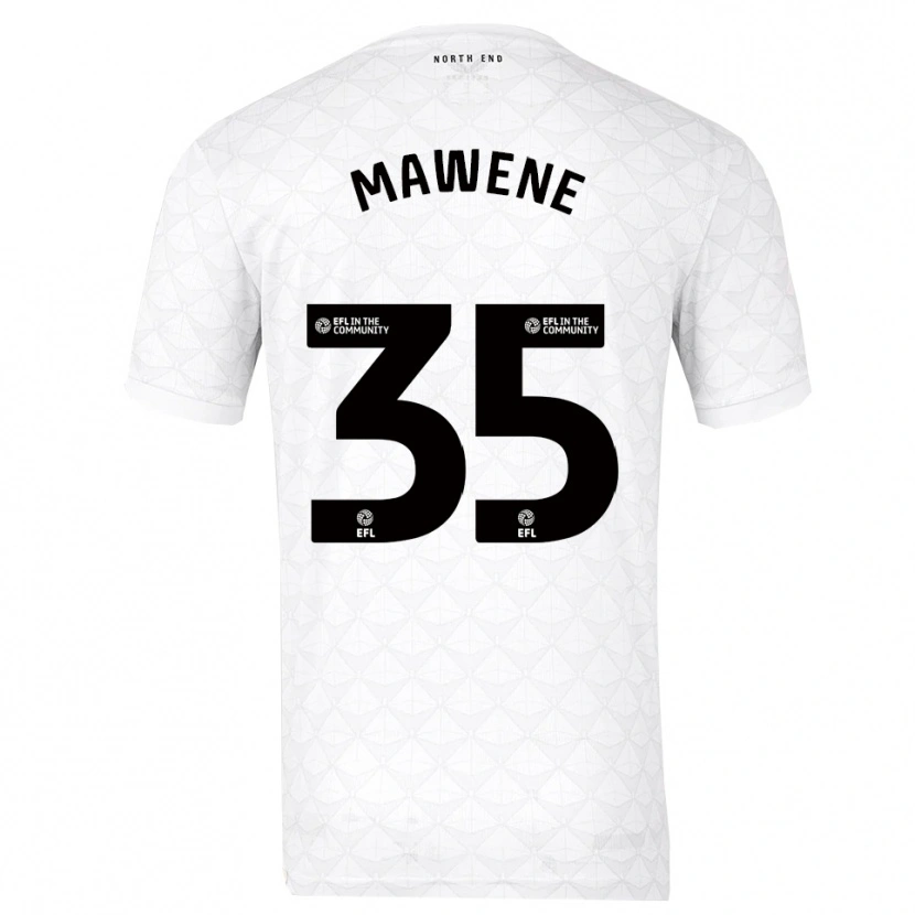Danxen Kid Noah Mawene #35 White Red Home Jersey 2025/26 T-Shirt