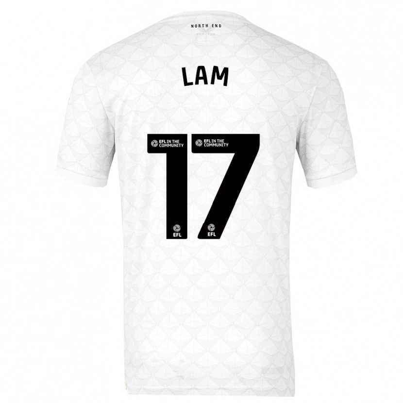 Danxen Kid Isaac Lam #17 White Red Home Jersey 2025/26 T-Shirt