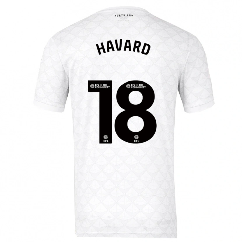 Danxen Kid Callum Havard #18 White Red Home Jersey 2025/26 T-Shirt