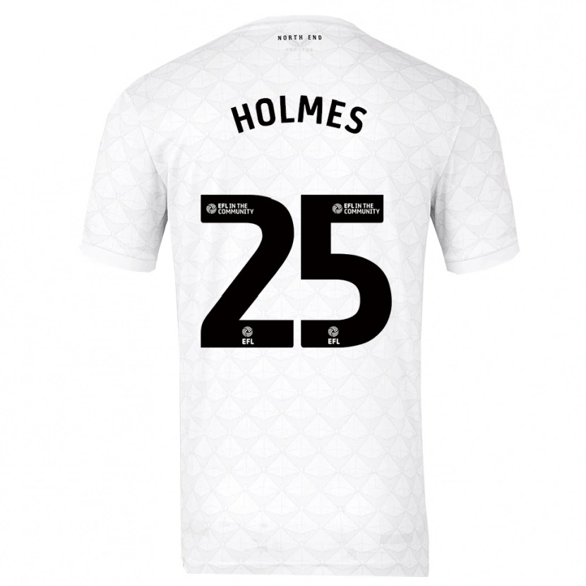 Danxen Kid Duane Holmes #25 White Red Home Jersey 2025/26 T-Shirt