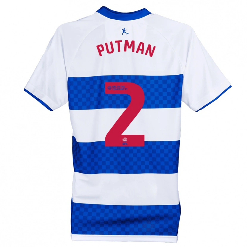 Danxen Kid Jaiden Putman #2 Blue White Home Jersey 2025/26 T-Shirt