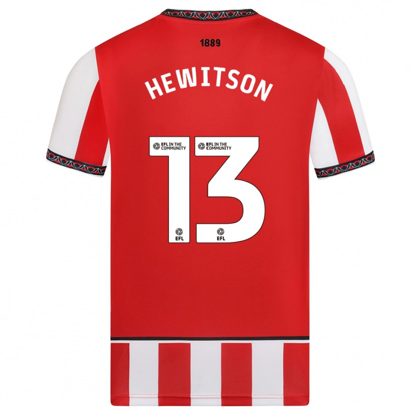 Danxen Kid Coby Hewitson #13 Red White Home Jersey 2025/26 T-Shirt
