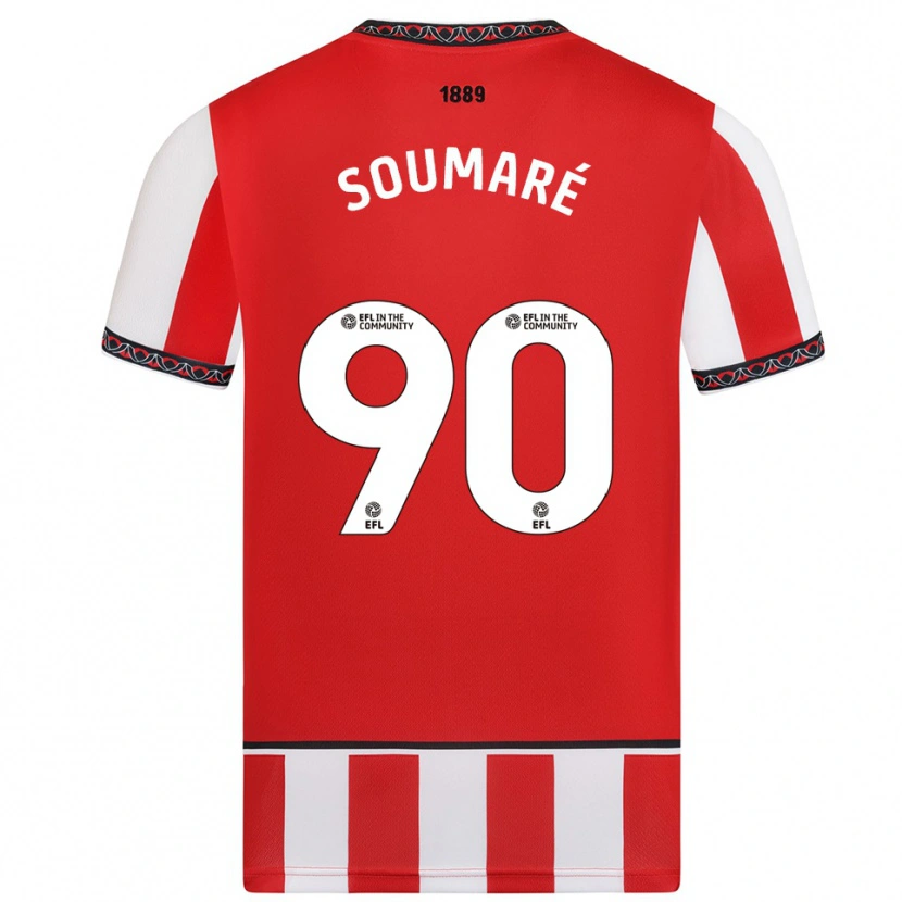 Danxen Kid Djibril Soumaré #90 Red White Home Jersey 2025/26 T-Shirt