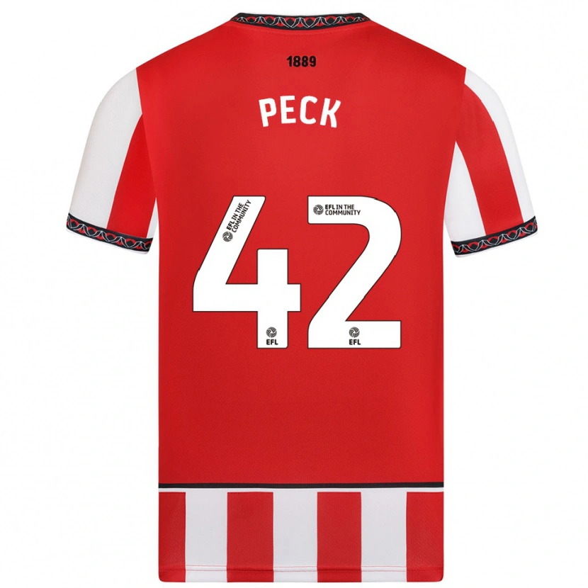 Danxen Kid Sydie Peck #42 Red White Home Jersey 2025/26 T-Shirt
