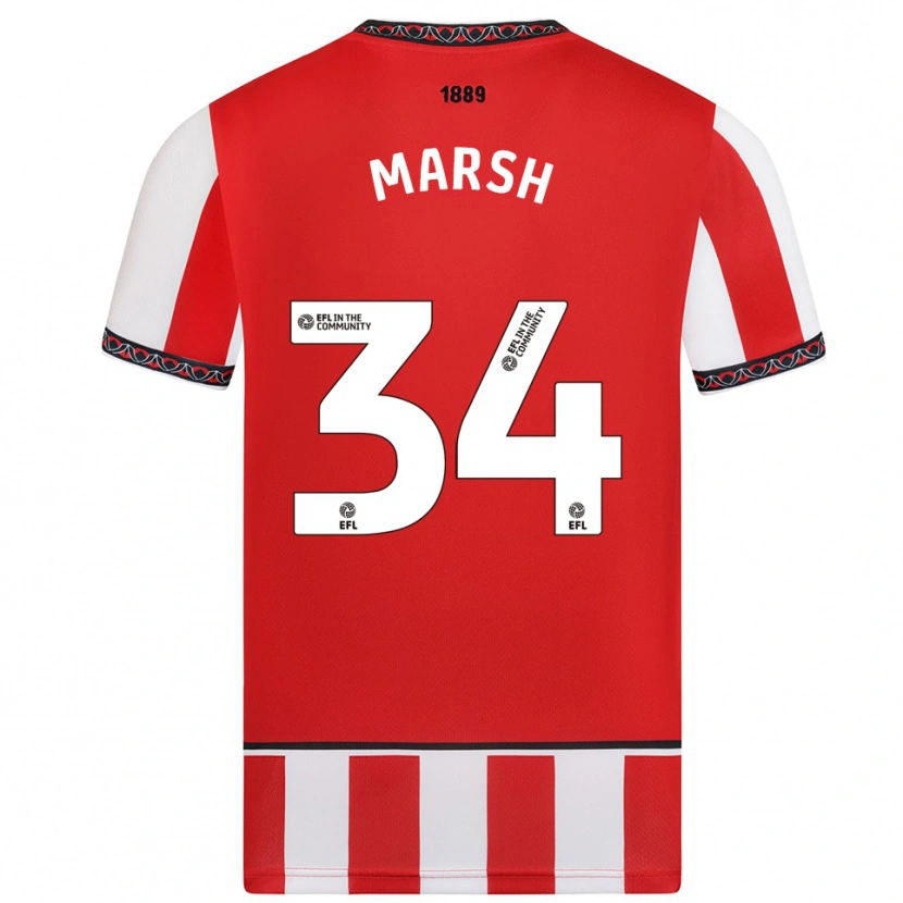 Danxen Kid Louie Marsh #34 Red White Home Jersey 2025/26 T-Shirt