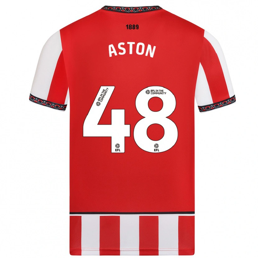 Danxen Kid Sam Aston #48 Red White Home Jersey 2025/26 T-Shirt