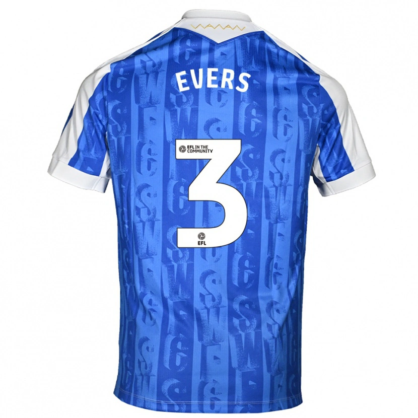 Danxen Kid Harry Evers #3 Blue White Home Jersey 2025/26 T-Shirt