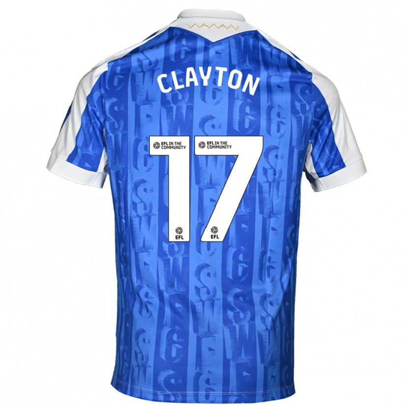 Danxen Kid Liam Clayton #17 Blue White Home Jersey 2025/26 T-Shirt