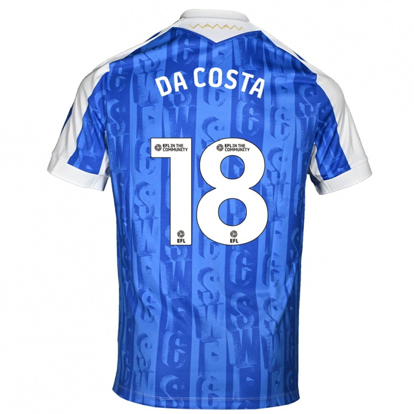 Danxen Kid Daniel Da Costa #18 Blue White Home Jersey 2025/26 T-Shirt