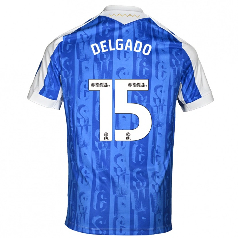 Danxen Kid Juan Delgado #15 Blue White Home Jersey 2025/26 T-Shirt