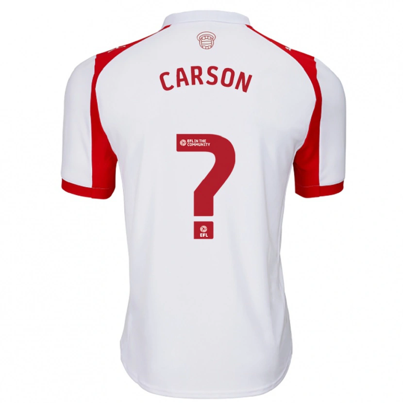 Danxen Kid Matty Carson #0 White Red Home Jersey 2025/26 T-Shirt