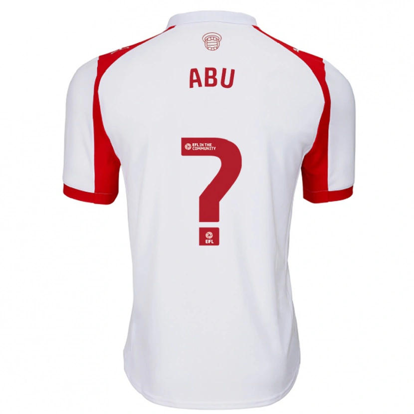 Danxen Kid Derrick Abu #0 White Red Home Jersey 2025/26 T-Shirt