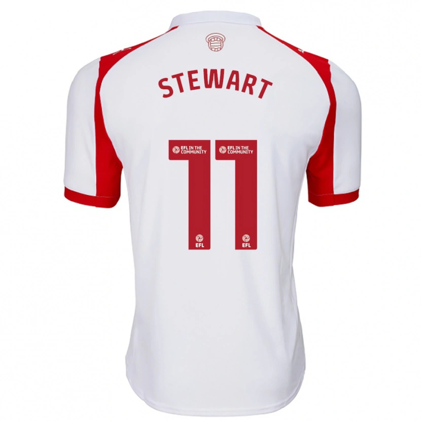 Danxen Kid Ross Stewart #11 White Red Home Jersey 2025/26 T-Shirt