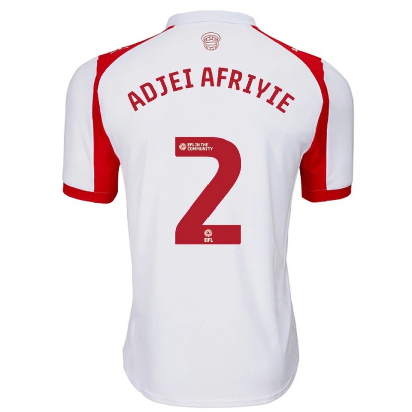 Danxen Kid Hansel Adjei-Afriyie #2 White Red Home Jersey 2025/26 T-Shirt