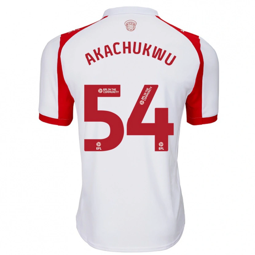 Danxen Kid Romeo Akachukwu #54 White Red Home Jersey 2025/26 T-Shirt