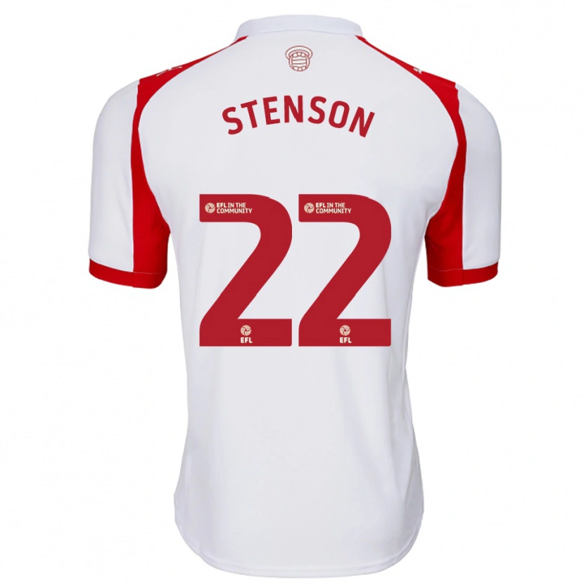 Danxen Kid Fran Stenson #22 White Red Home Jersey 2025/26 T-Shirt