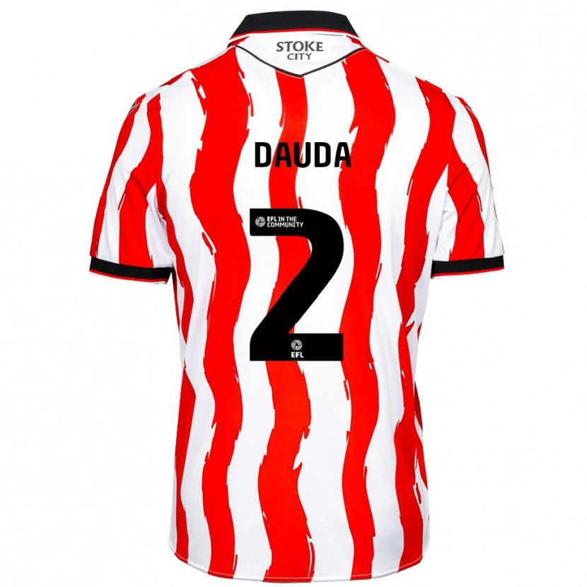 Danxen Kid Anas Dauda #2 White Red Home Jersey 2025/26 T-Shirt