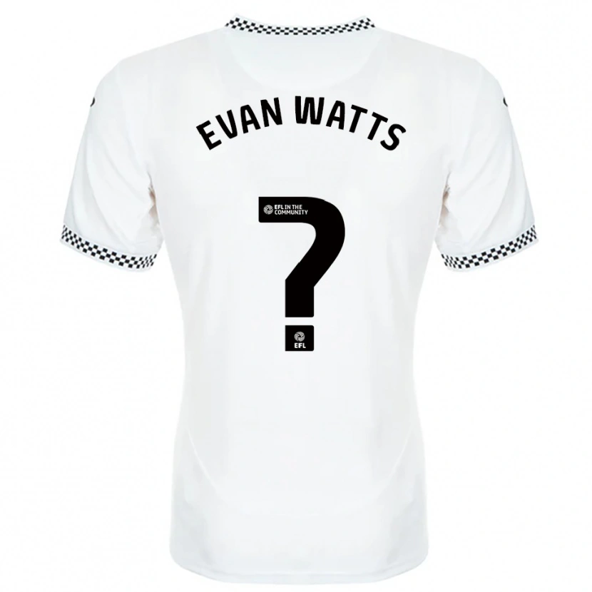 Danxen Kid Evan Watts #0 White Orange Home Jersey 2025/26 T-Shirt