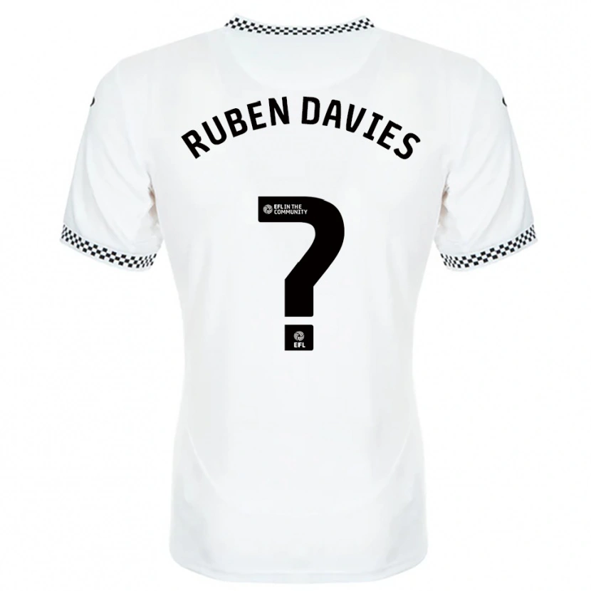 Danxen Kid Ruben Davies #0 White Orange Home Jersey 2025/26 T-Shirt
