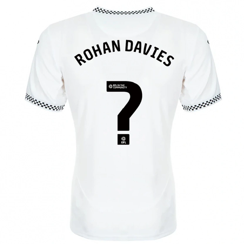 Danxen Kid Rohan Davies #0 White Orange Home Jersey 2025/26 T-Shirt