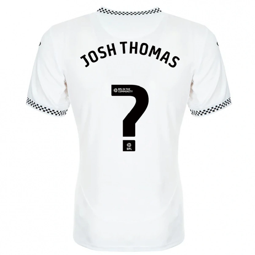 Danxen Kid Josh Thomas #0 White Orange Home Jersey 2025/26 T-Shirt
