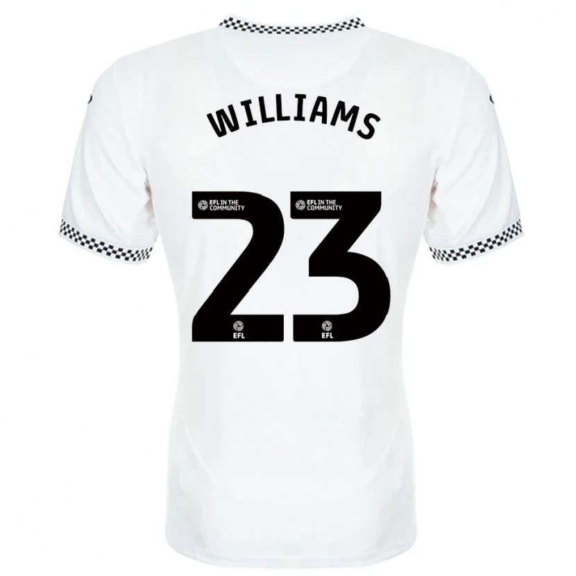 Danxen Kid Jessica Williams #23 White Orange Home Jersey 2025/26 T-Shirt