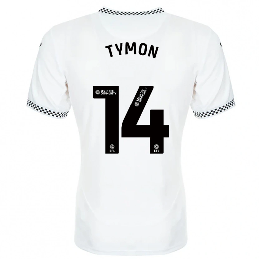 Danxen Kid Josh Tymon #14 White Orange Home Jersey 2025/26 T-Shirt