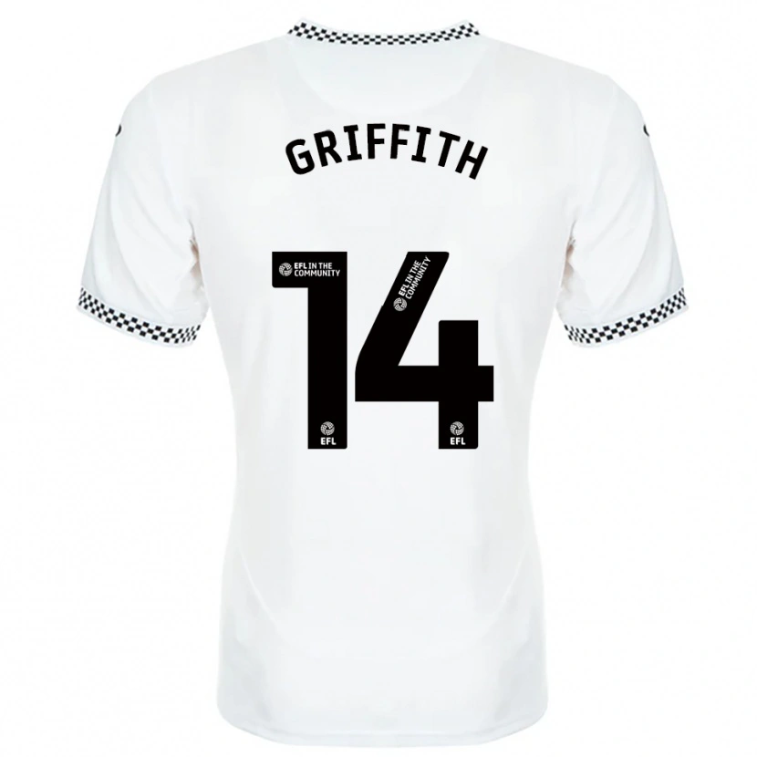 Danxen Kid Yori Griffith #14 White Orange Home Jersey 2025/26 T-Shirt