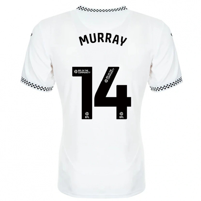 Danxen Kid Maddy Murray #14 White Orange Home Jersey 2025/26 T-Shirt