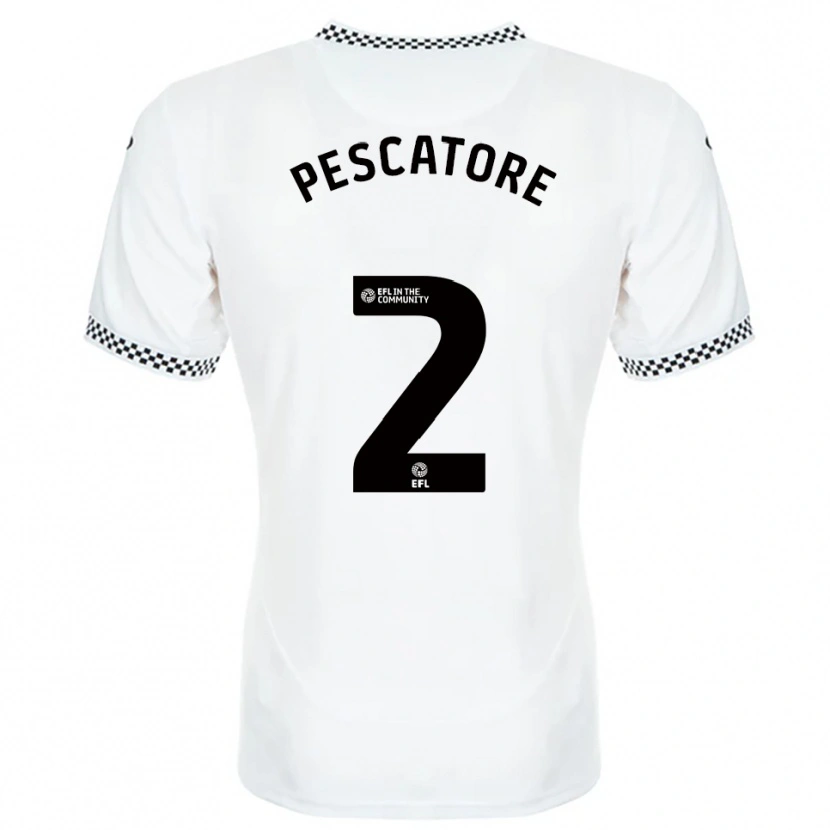 Danxen Kid Josh Pescatore #2 White Orange Home Jersey 2025/26 T-Shirt