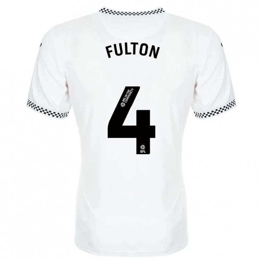 Danxen Kid Jay Fulton #4 White Orange Home Jersey 2025/26 T-Shirt