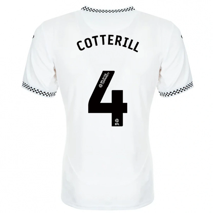 Danxen Kid Joel Cotterill #4 White Orange Home Jersey 2025/26 T-Shirt