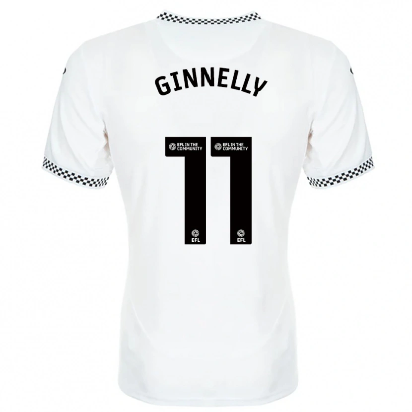 Danxen Kid Josh Ginnelly #11 White Orange Home Jersey 2025/26 T-Shirt
