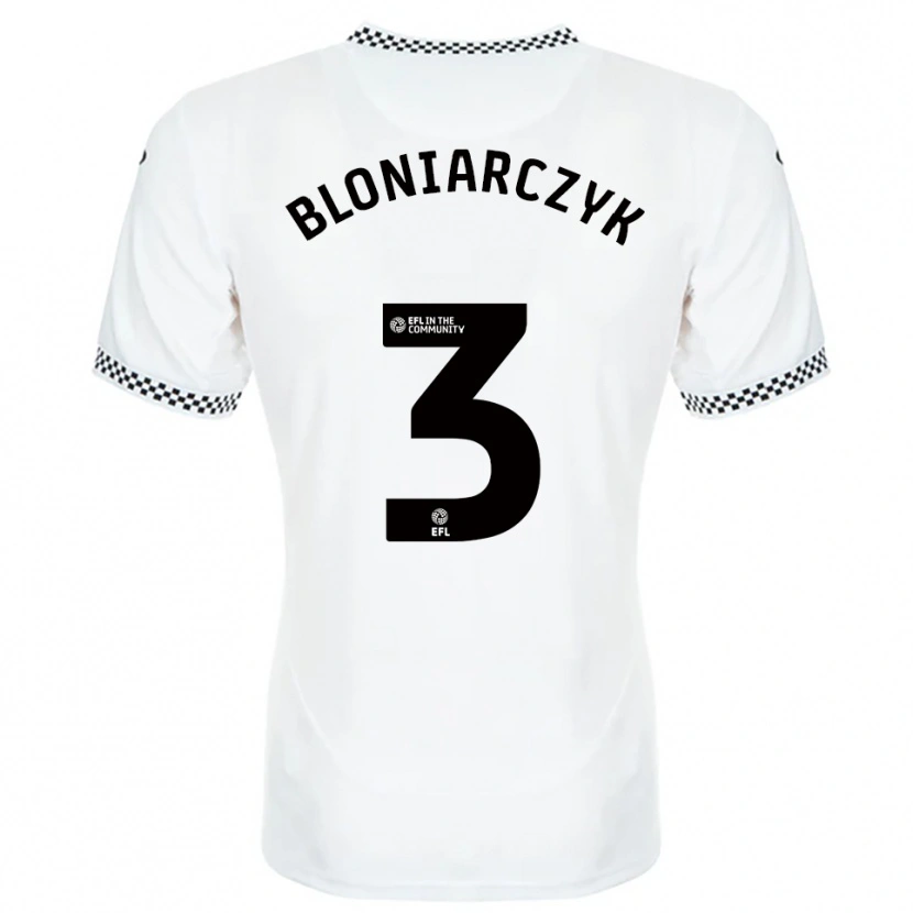 Danxen Kid Kaven Bloniarczyk #3 White Orange Home Jersey 2025/26 T-Shirt